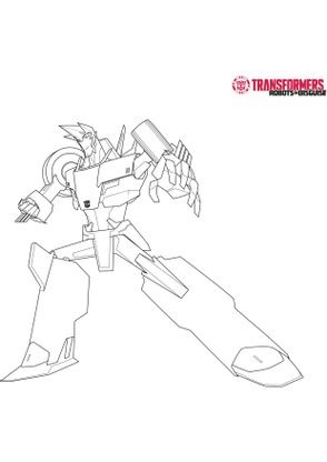 Coloriage Sideswipe 6 - Coloriage Transformers Robots in ...